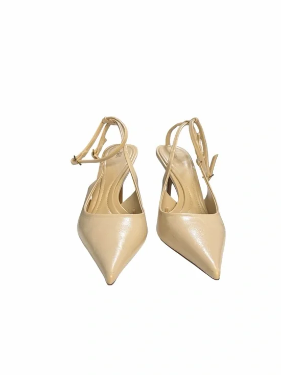 Zara Buckled Slingback Heels Size 39 - Picture 2 of 12